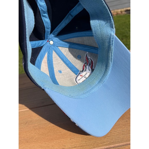 Tennessee Titans NFL Reebok Cap Hat OSFA Blue White Red "T" Logo - Picture 7 of 9
